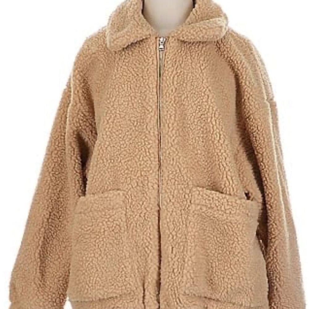 Cozy Tan Sherpa Jacket